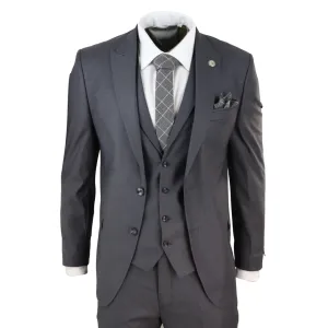 469 - Men's 3 Piece Suit Charcoal Formal 1920 Classic Gatsby