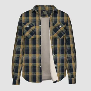 A184-3 Plaid Button Flannel Jacket