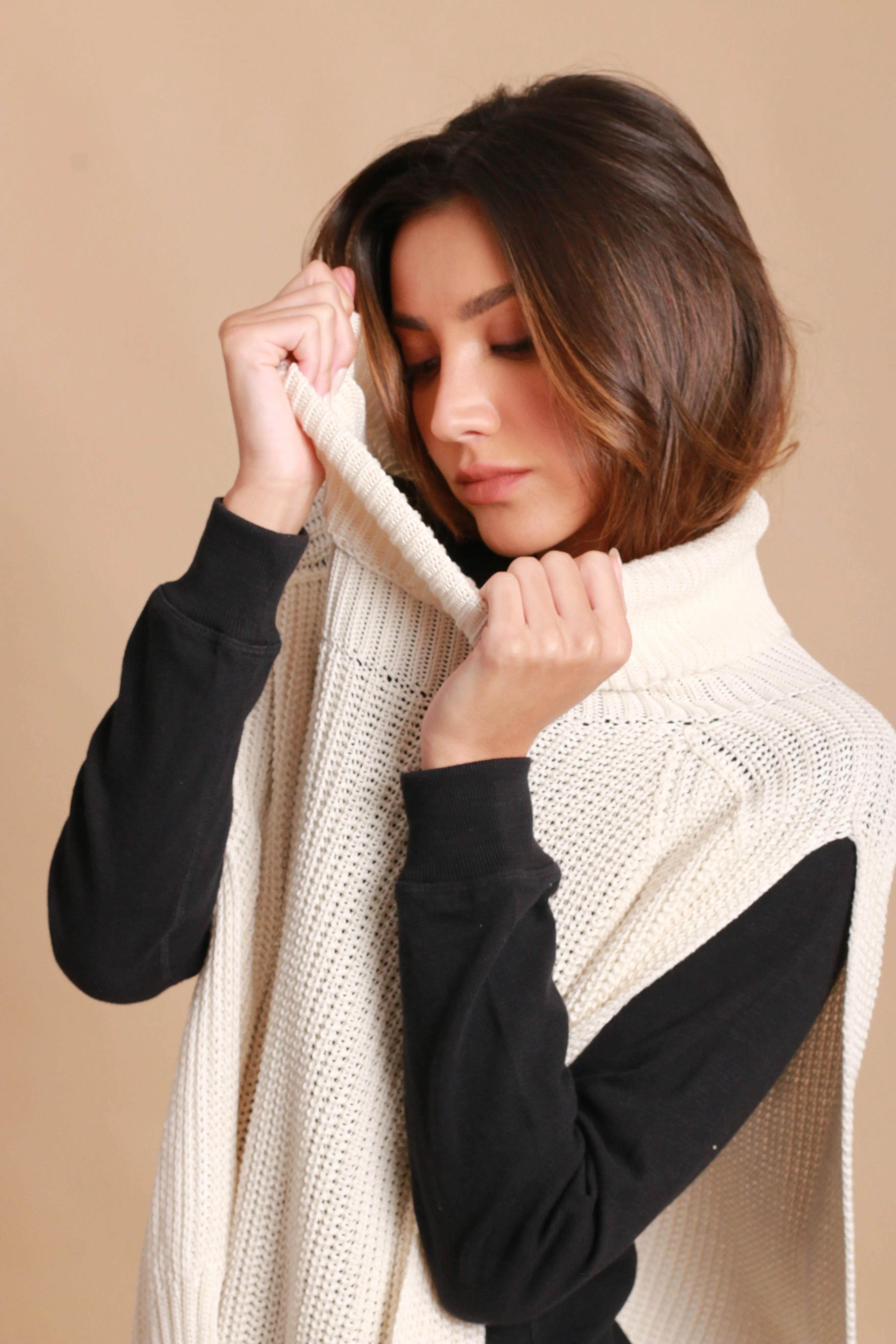 Allergy-Free Women's Turtleneck Overlay