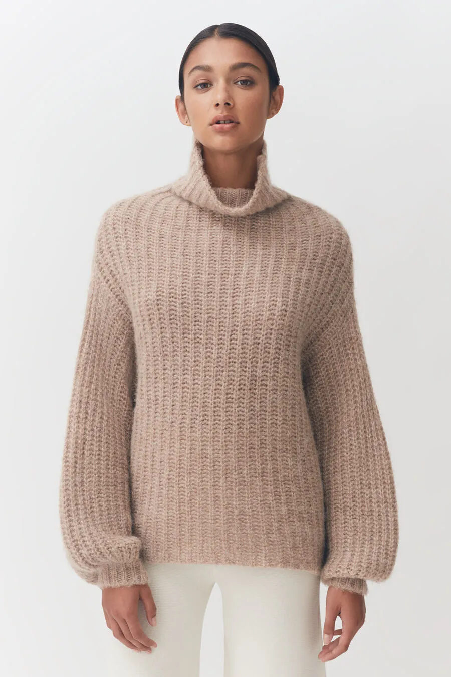 Alpaca Wool Turtleneck Sweater