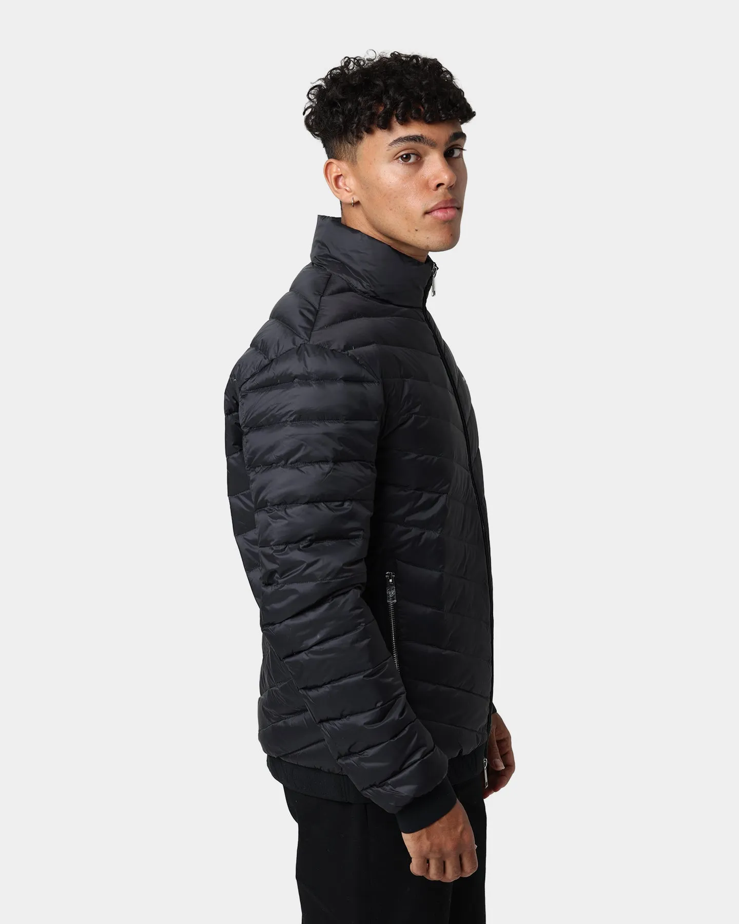 Armani Exchange Giacca Piumino Padded Down Jacket Black/Melange Grey