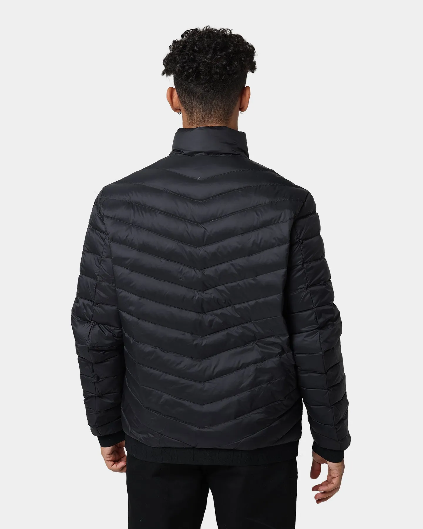 Armani Exchange Giacca Piumino Padded Down Jacket Black/Melange Grey