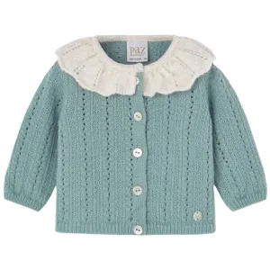 Baby Girls Green Knitted Cardigan