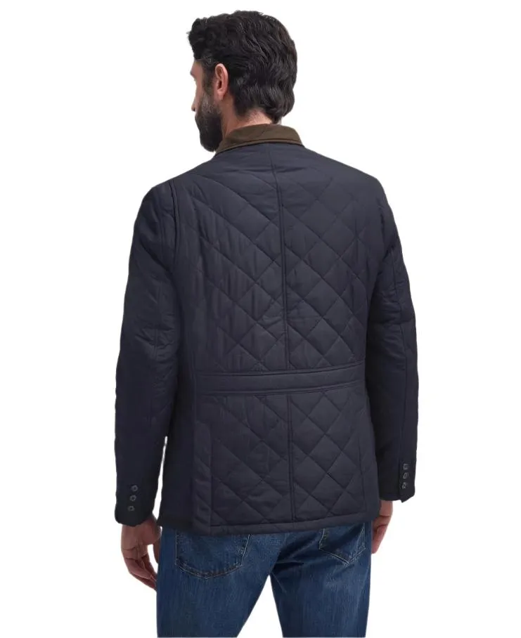 Barbour Mens Jacket Lutz Quilted Navy