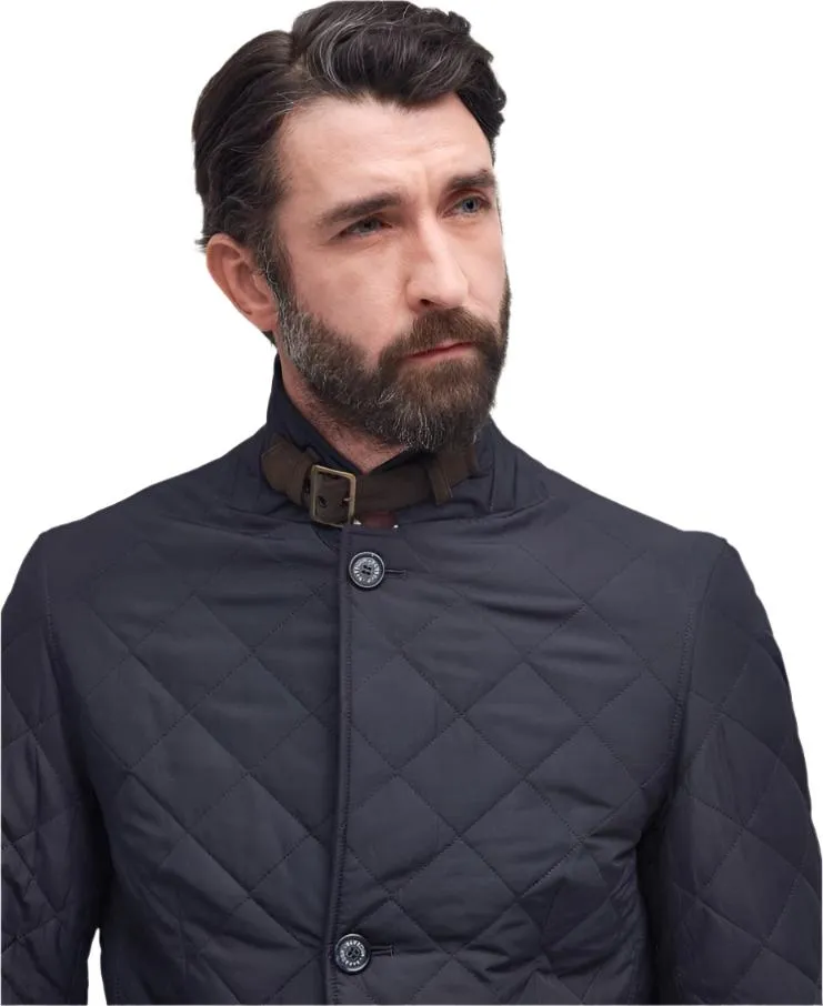 Barbour Mens Jacket Lutz Quilted Navy