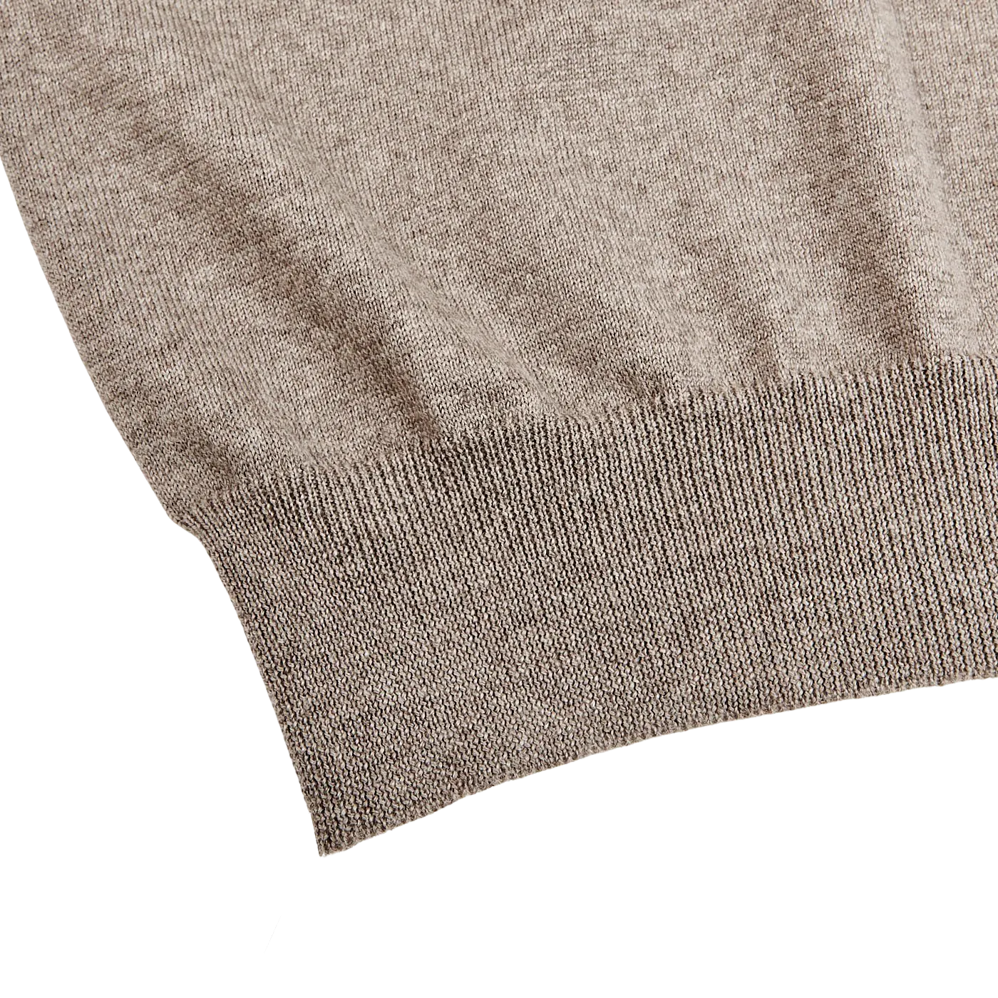 Beige Extra Fine Merino Wool Polo Shirt