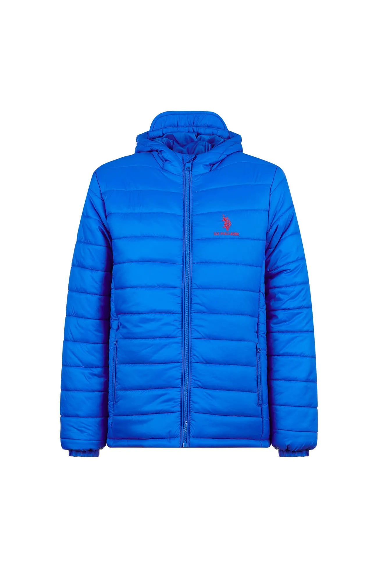 Boys Hooded Quilted Jacket in Directoire Blue