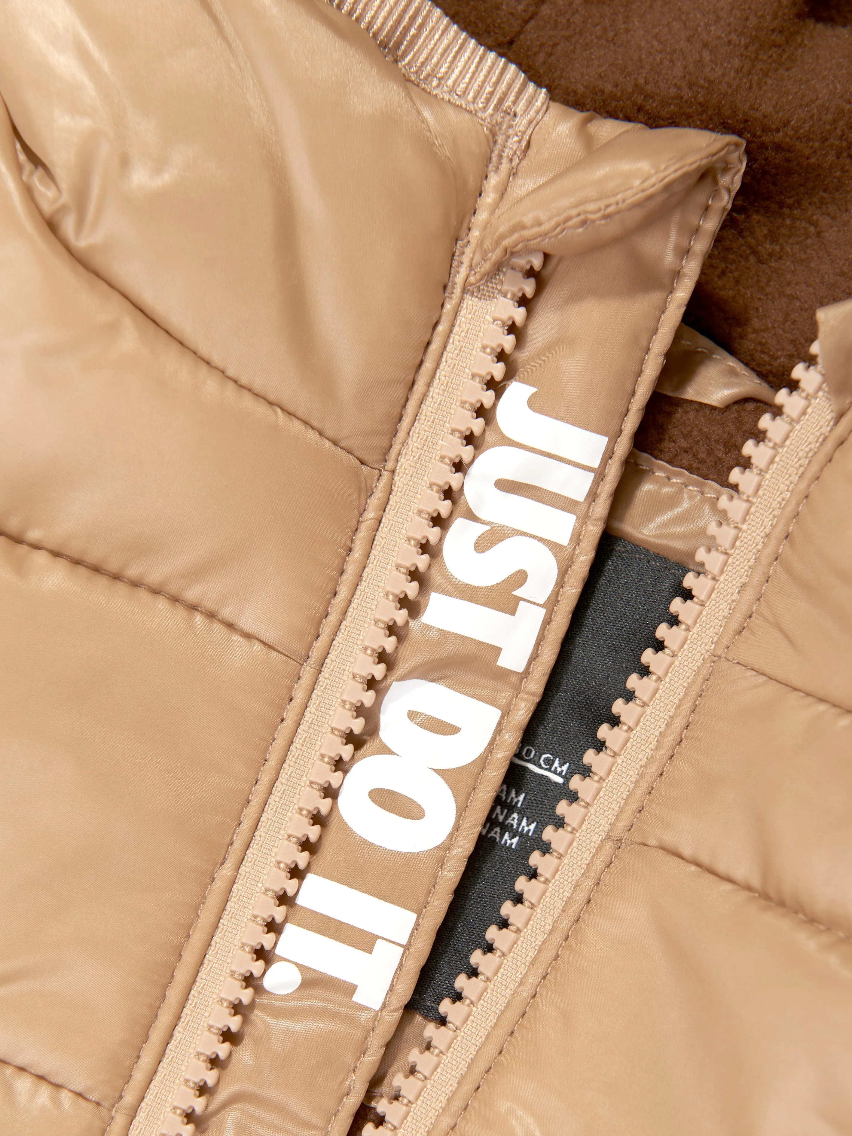 Boys Quilted Jacket in Beige