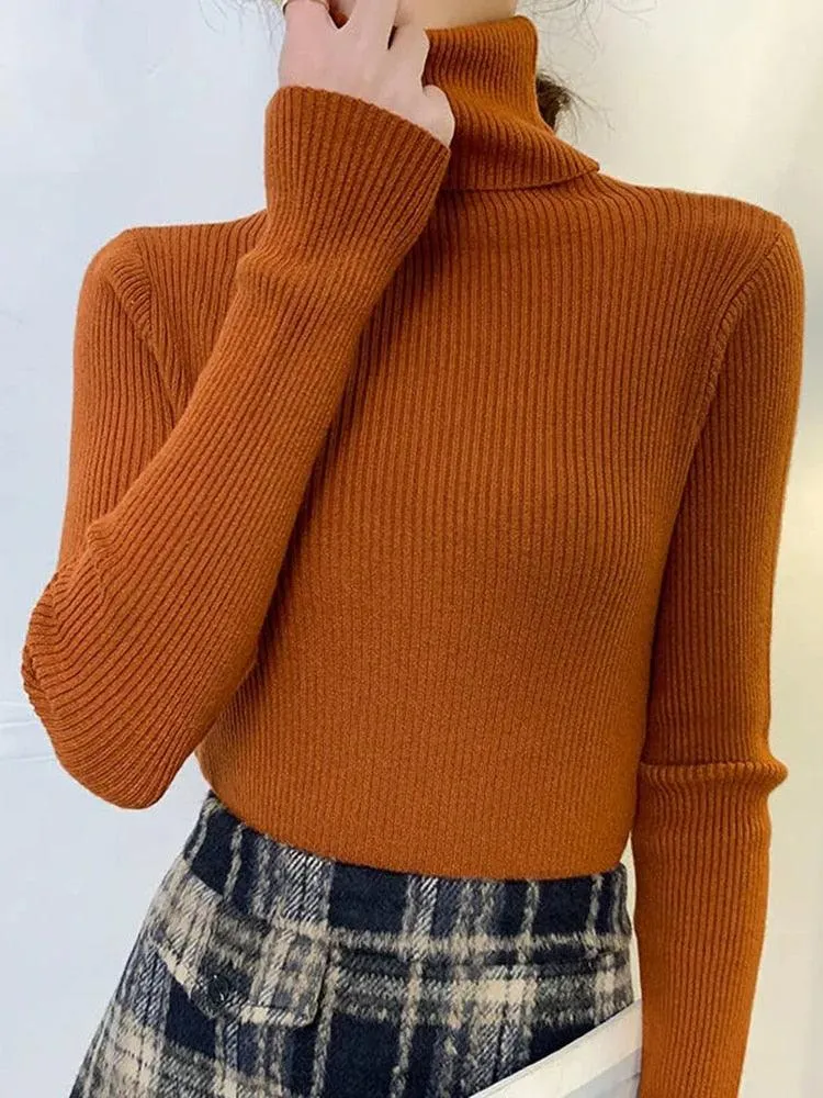 Chic Knitted Turtleneck Sweater: Perfect for Cozy Autumn Days