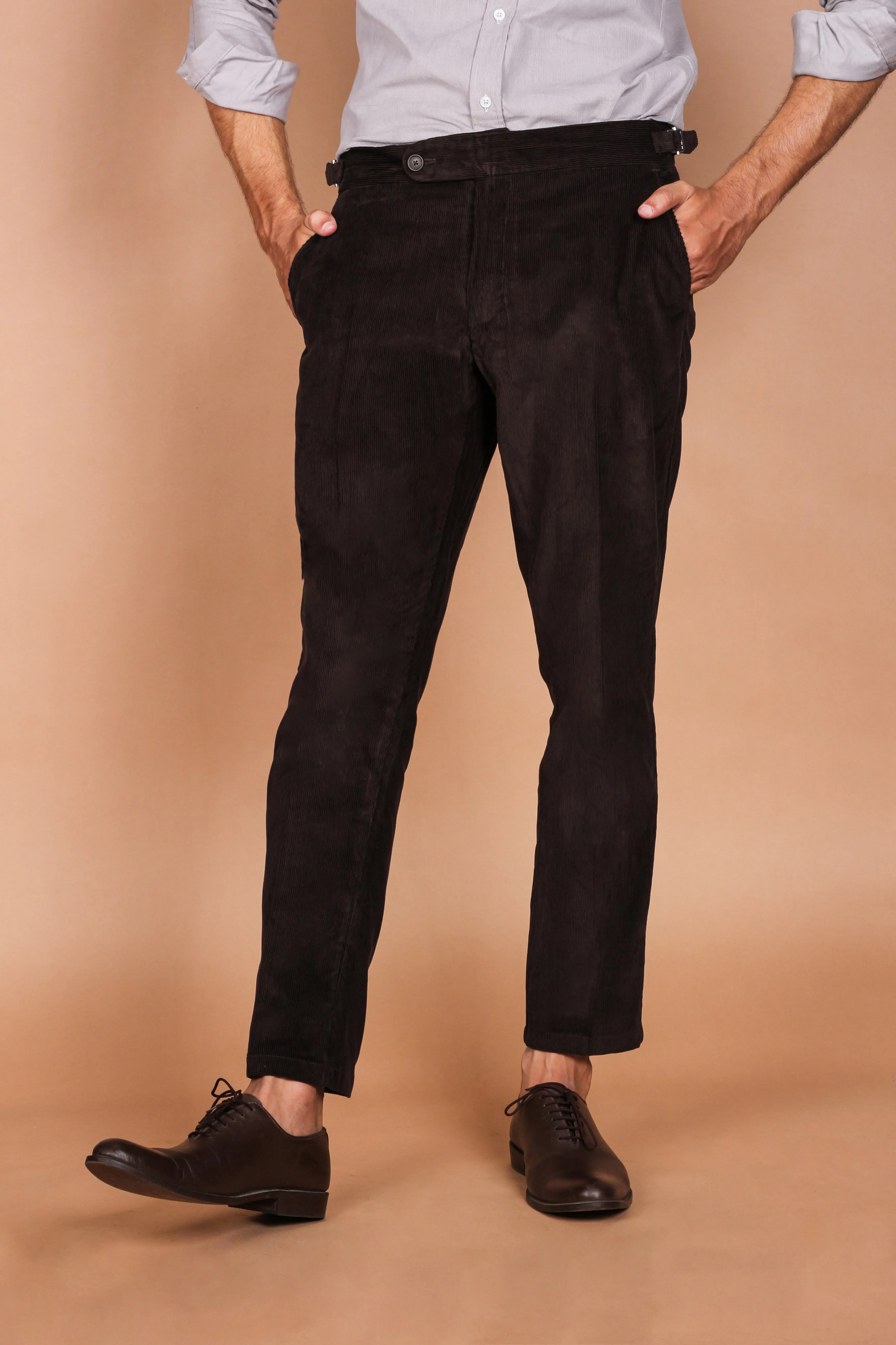 Chocolate Brown Corduroy Trousers