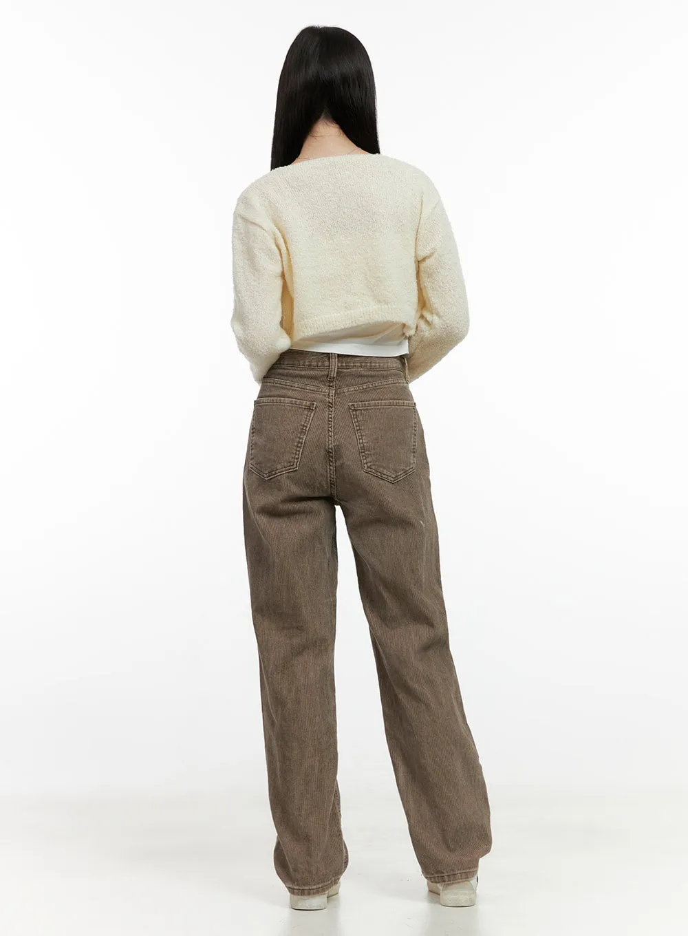 Classic Corduroy Straight-Leg Trousers ON408