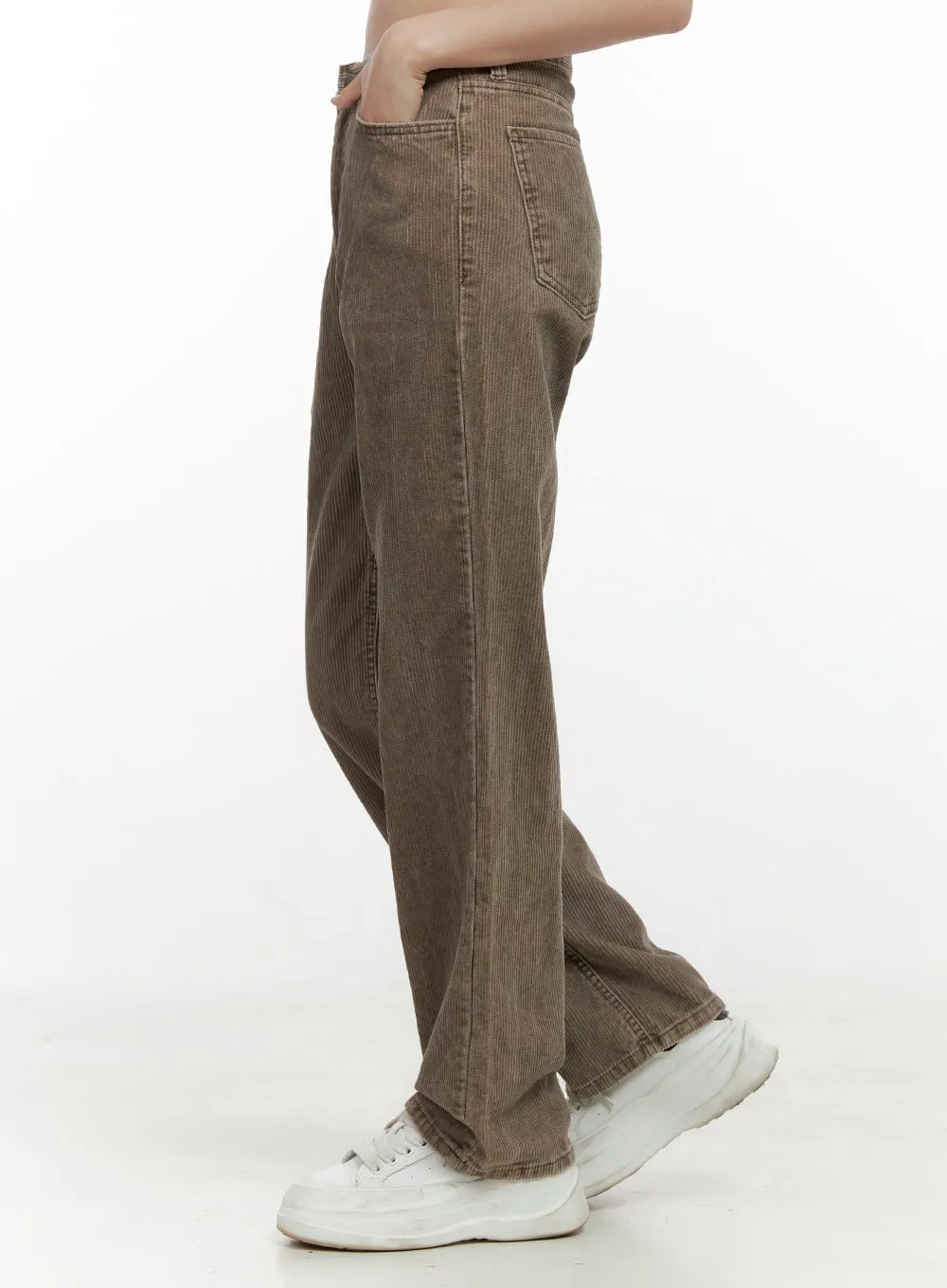 Classic Corduroy Straight-Leg Trousers ON408