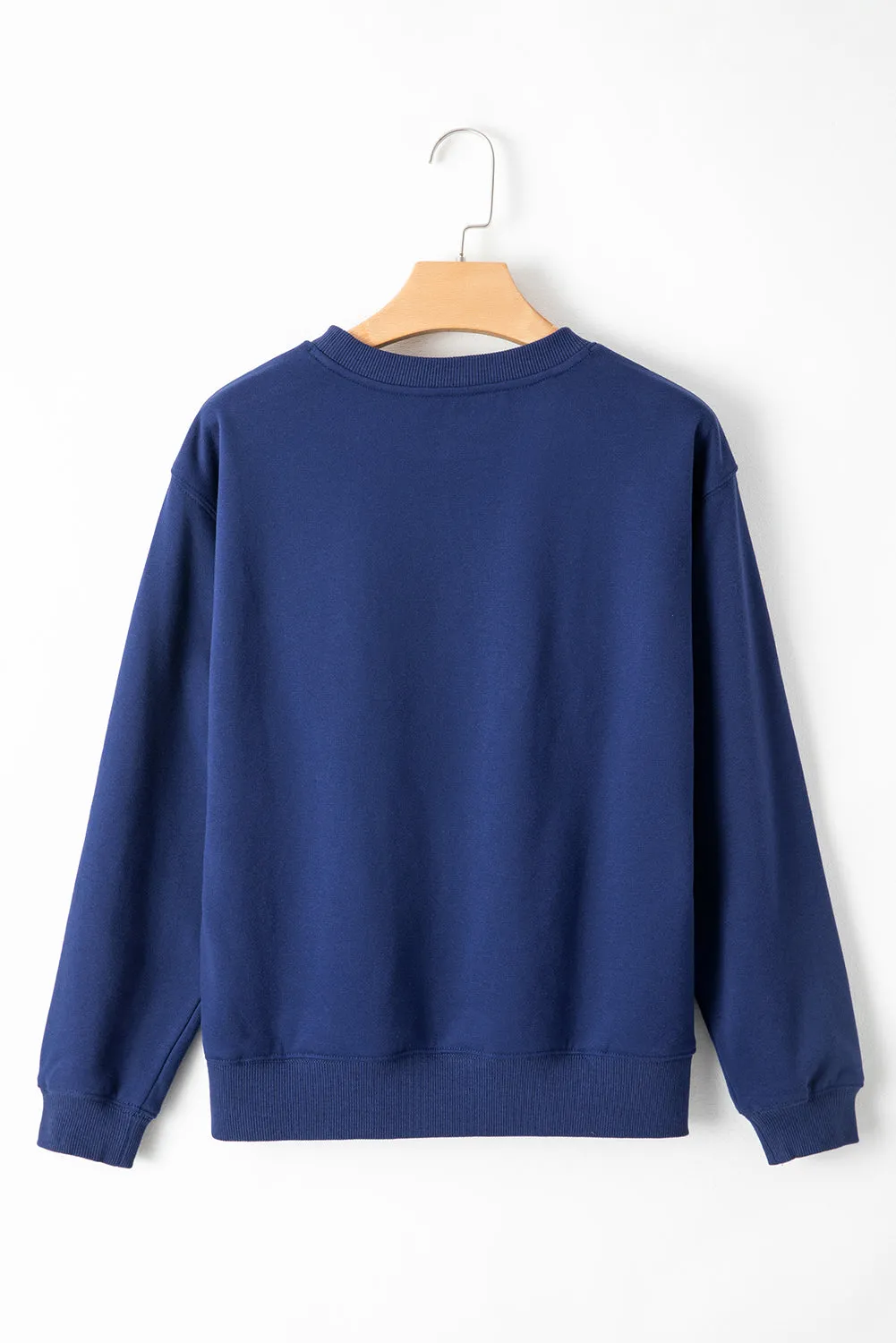 Cozy Meadow Mauve Fleece-Lined Drop Shoulder Terry Sweatshirt