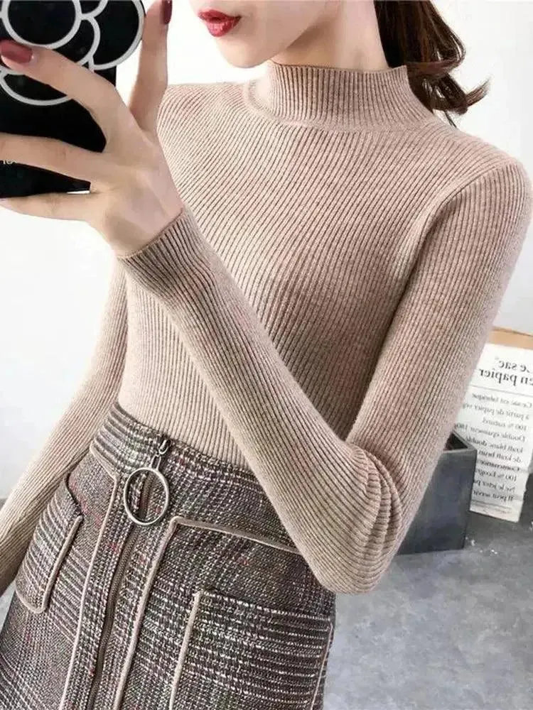 Cozy Mock Neck Sweater for Women