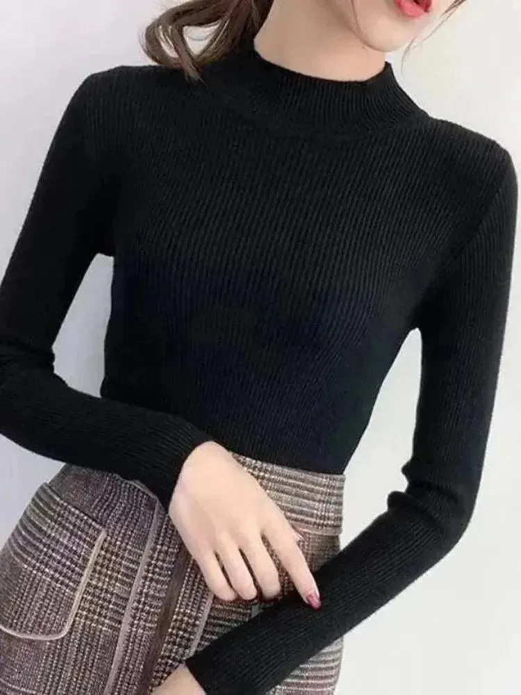 Cozy Mock Neck Sweater for Women