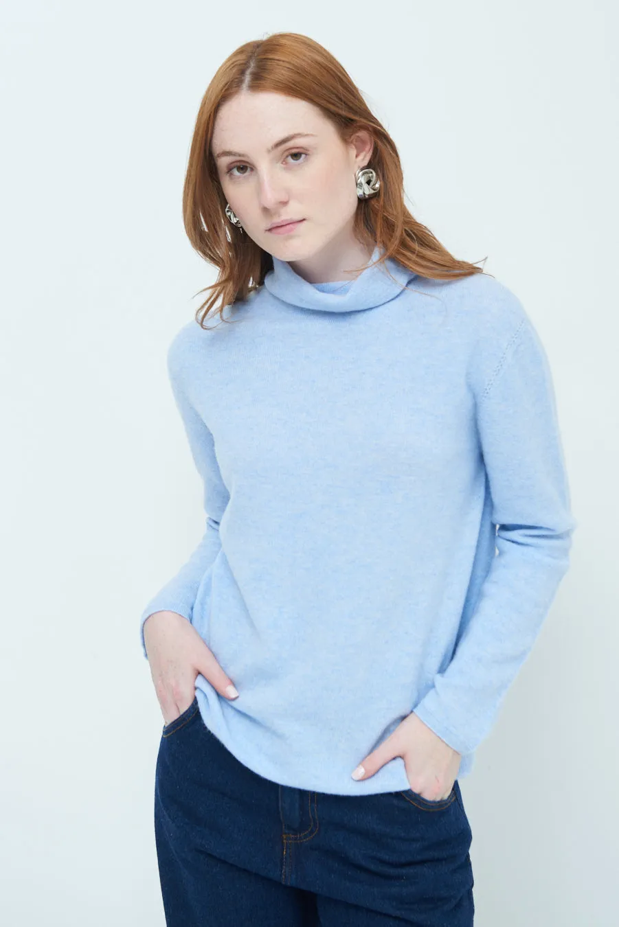 Cozy turtleneck knit sweater wholesale