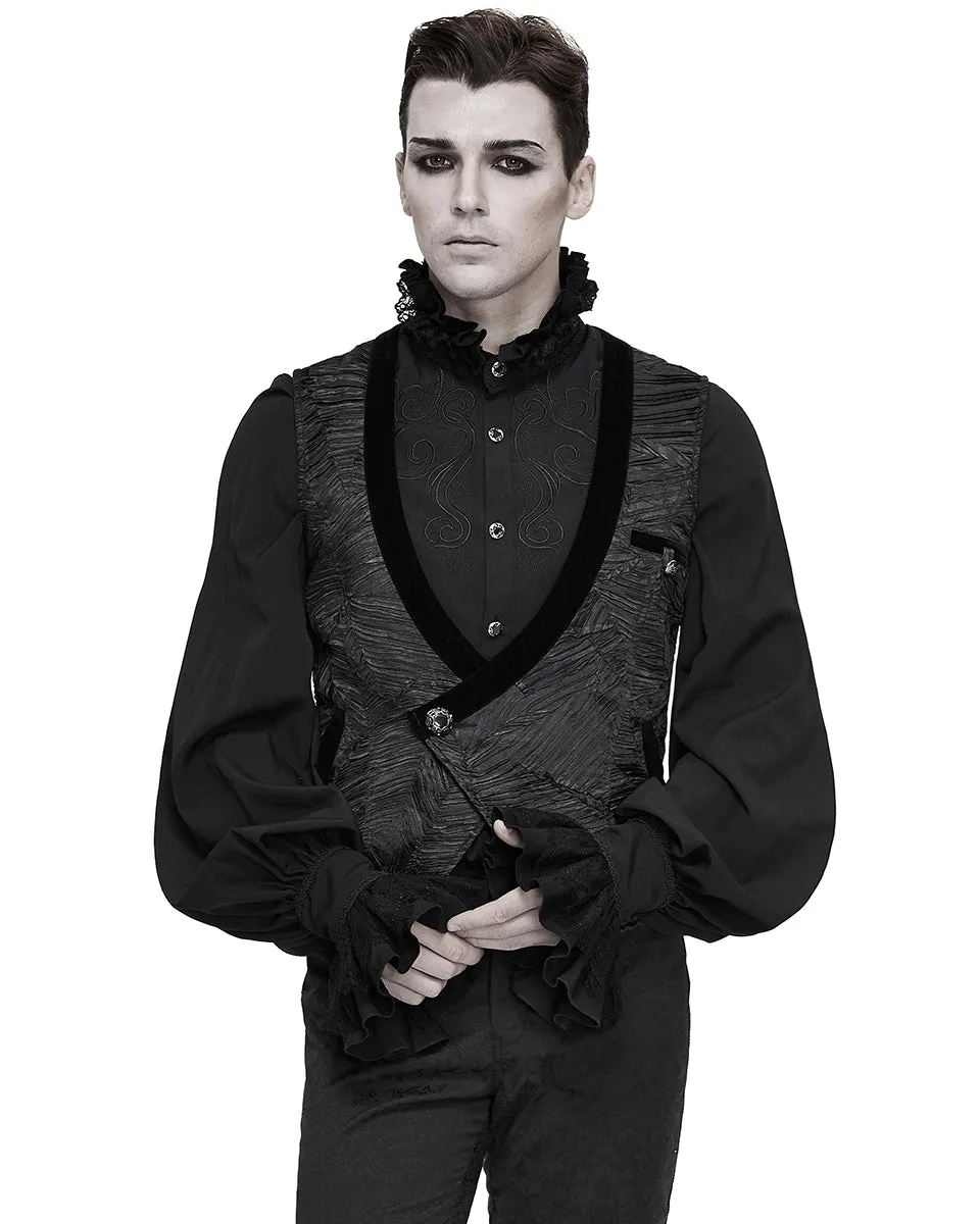 Devil Fashion Adelard Mens Regency Gothic Waistcoat Vest