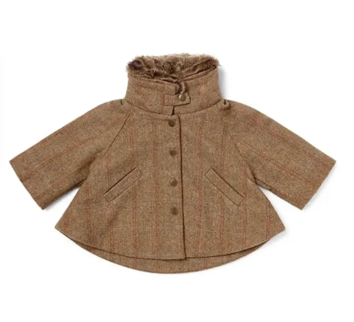 Eleanor Charles - Tweed Cape Coat