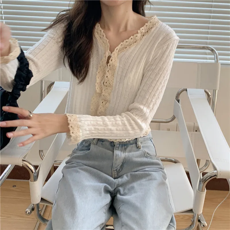 First Love Lace Knit Cardigan