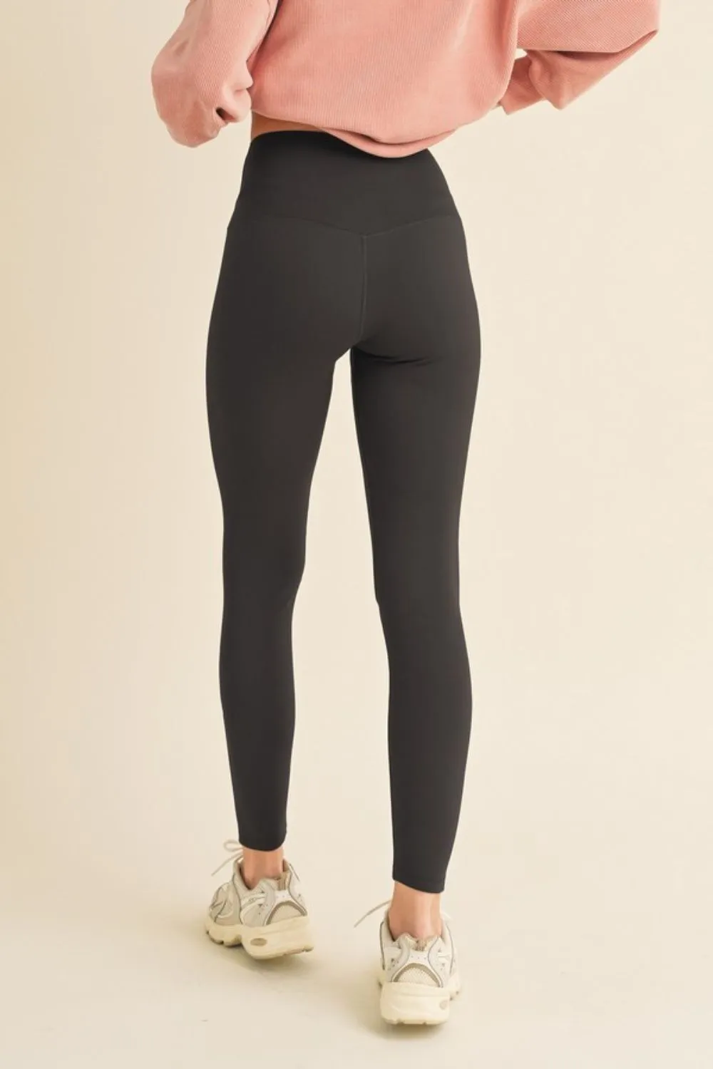 Fleece Lined High Waisted Black Leggings