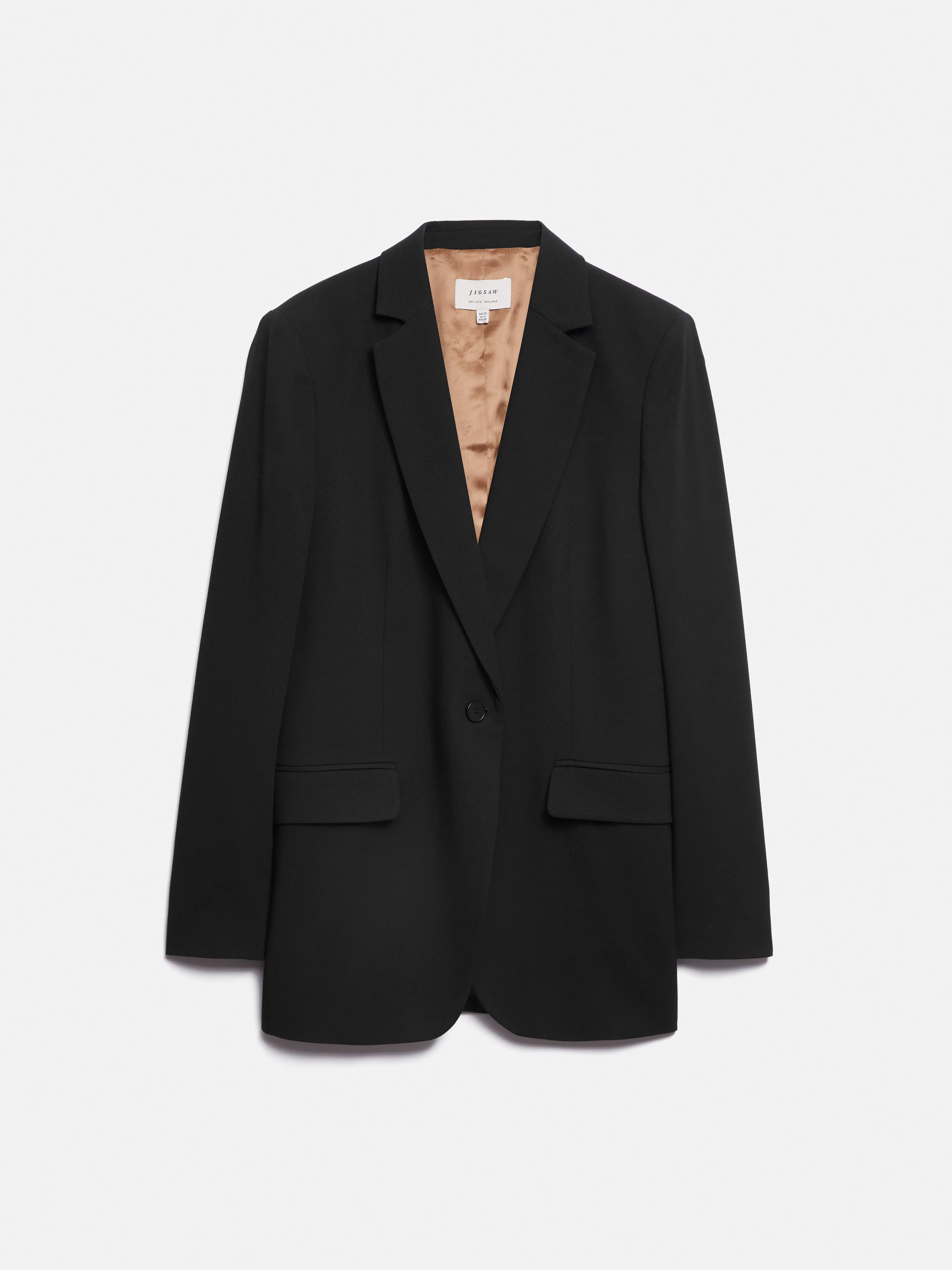 Fluid Twill Knox Blazer | Black