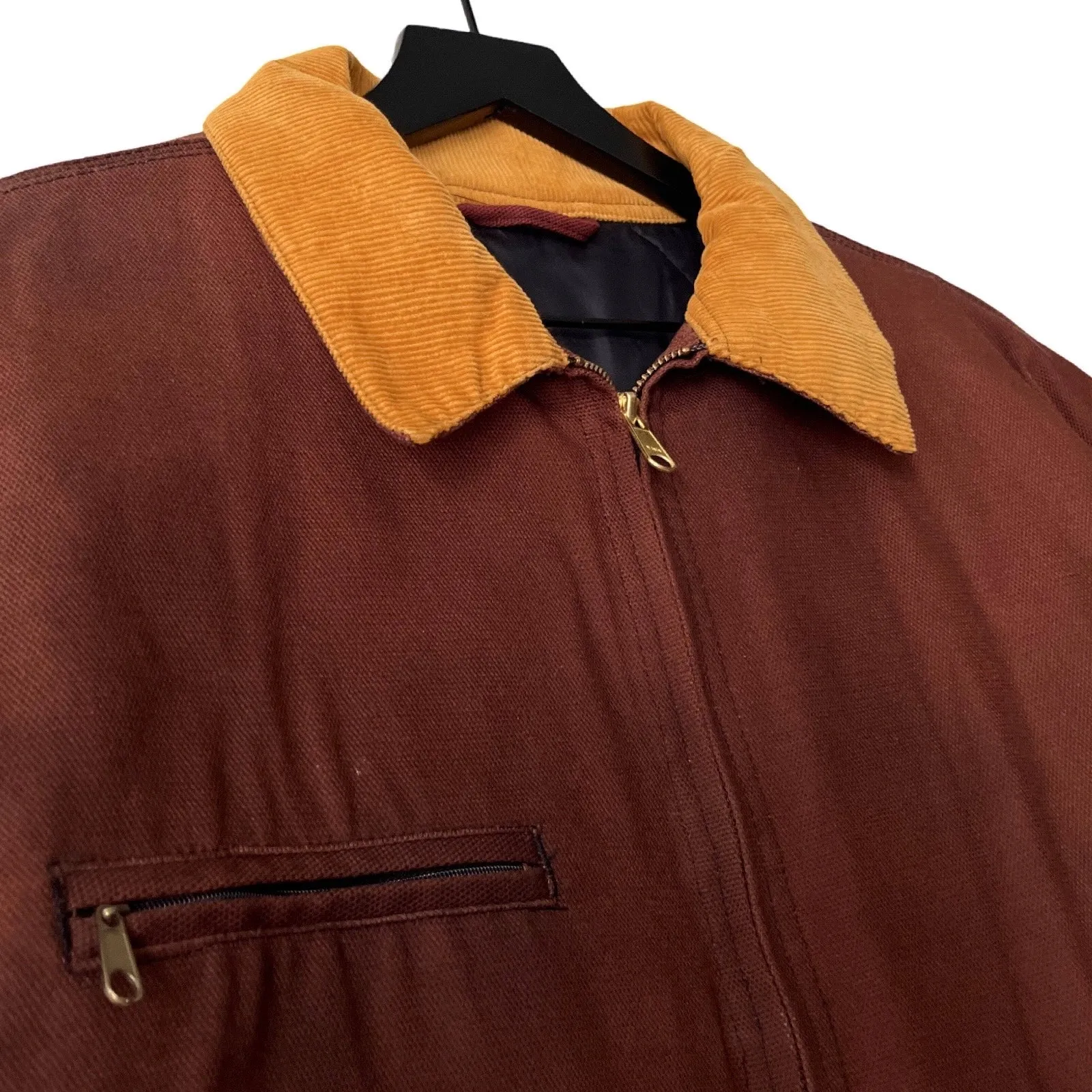 Insulated Canvas Work Jacket in Syrah / X-LARGE