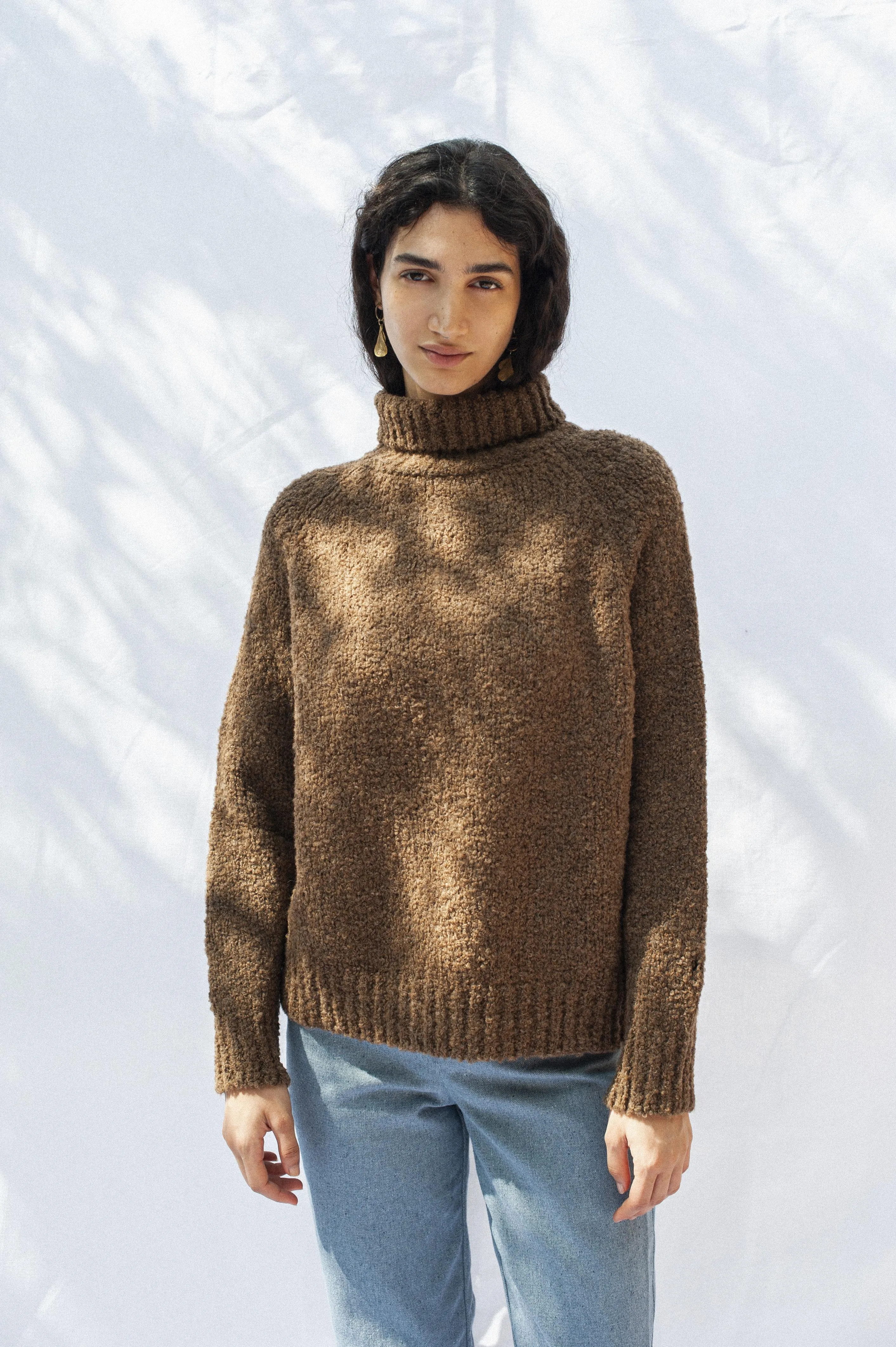 Knit Sweater Ode Undyed Chestnut