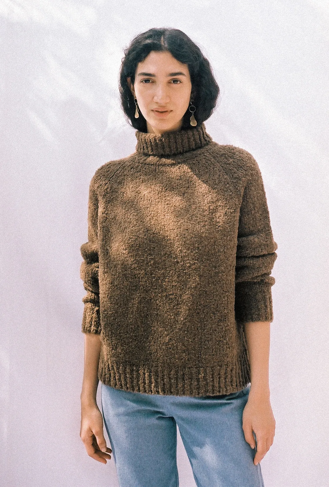 Knit Sweater Ode Undyed Chestnut