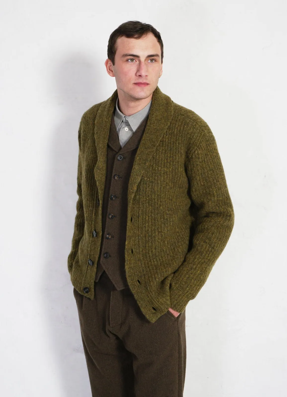 LARSEN | Shawl Collar Cardigan | Garden