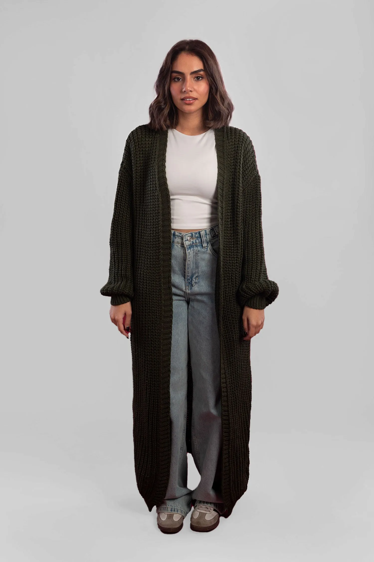 Long Knitted Cardigan - Mitcha Label