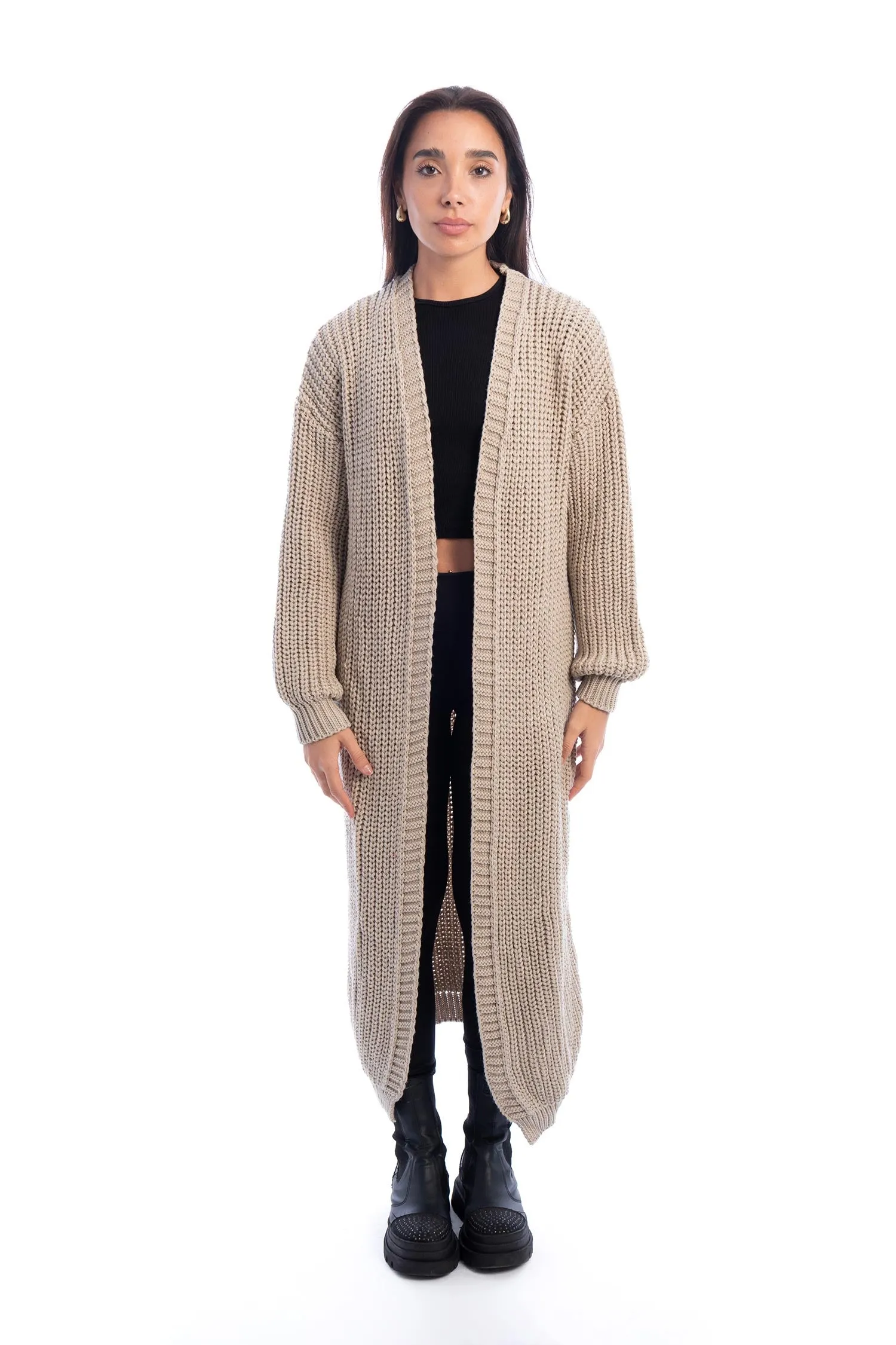 Long Knitted Cardigan - Mitcha Label