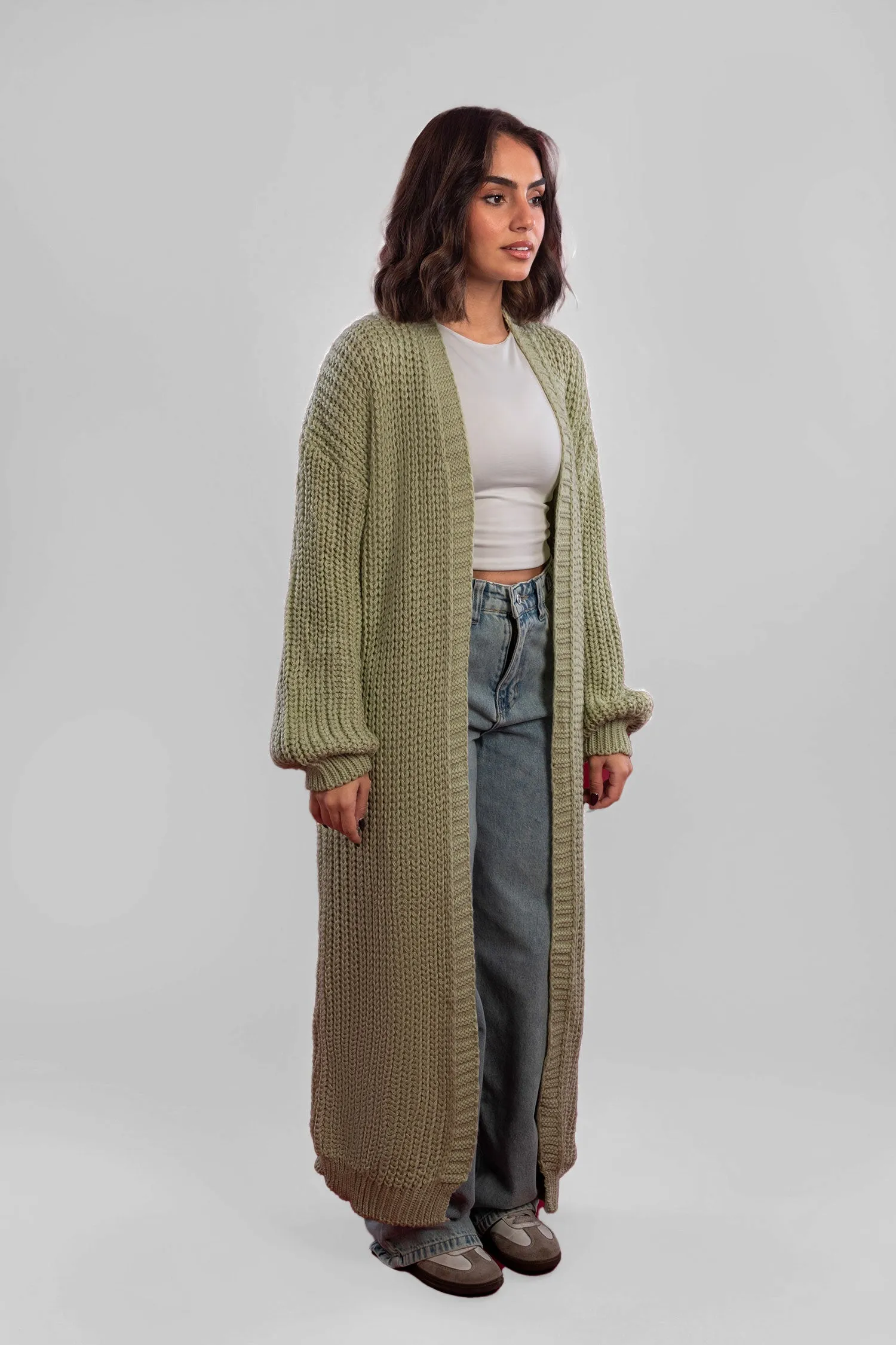 Long Knitted Cardigan - Mitcha Label