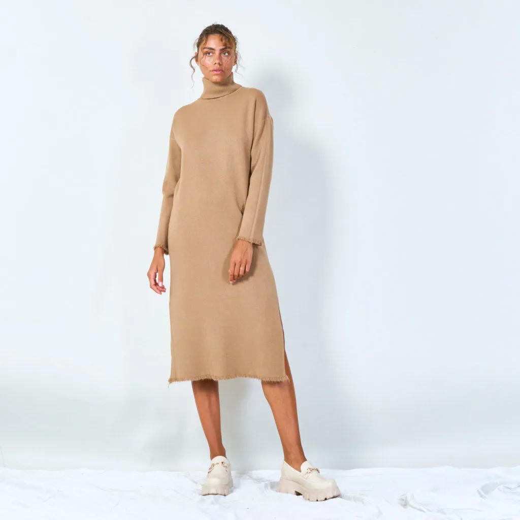 Long turtleneck sweater dress wholesale