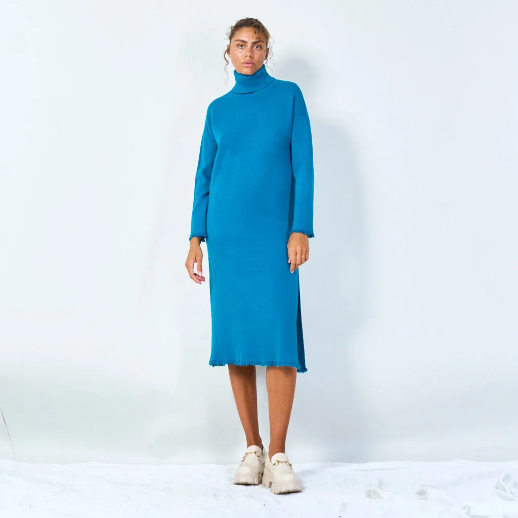 Long turtleneck sweater dress wholesale