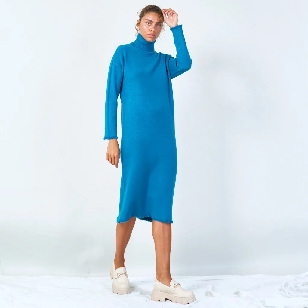 Long turtleneck sweater dress wholesale