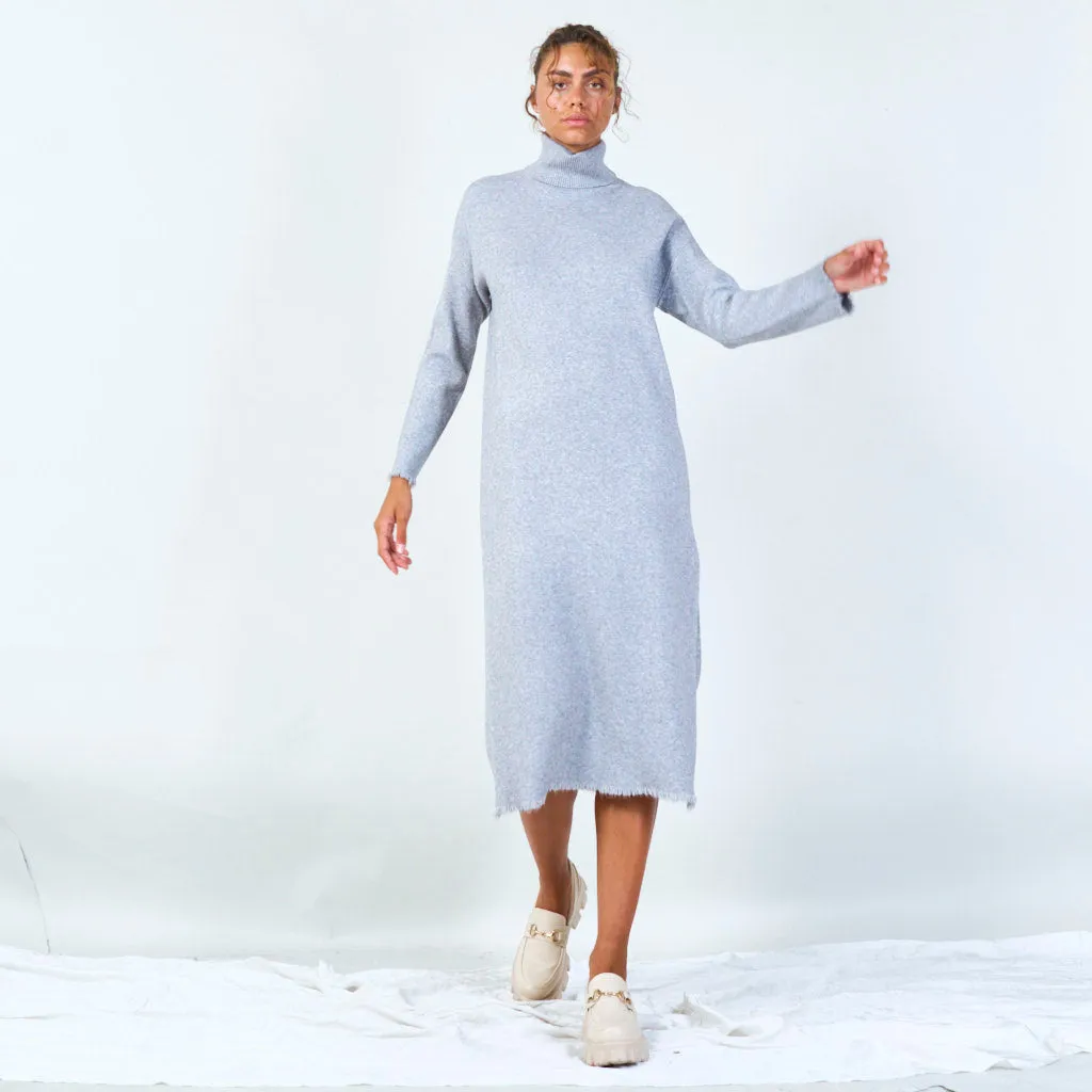 Long turtleneck sweater dress wholesale