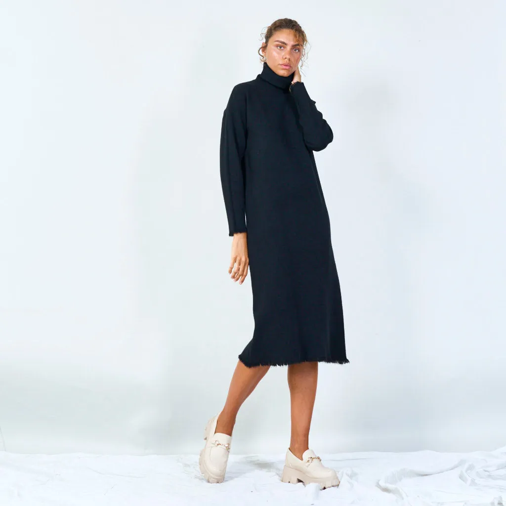 Long turtleneck sweater dress wholesale