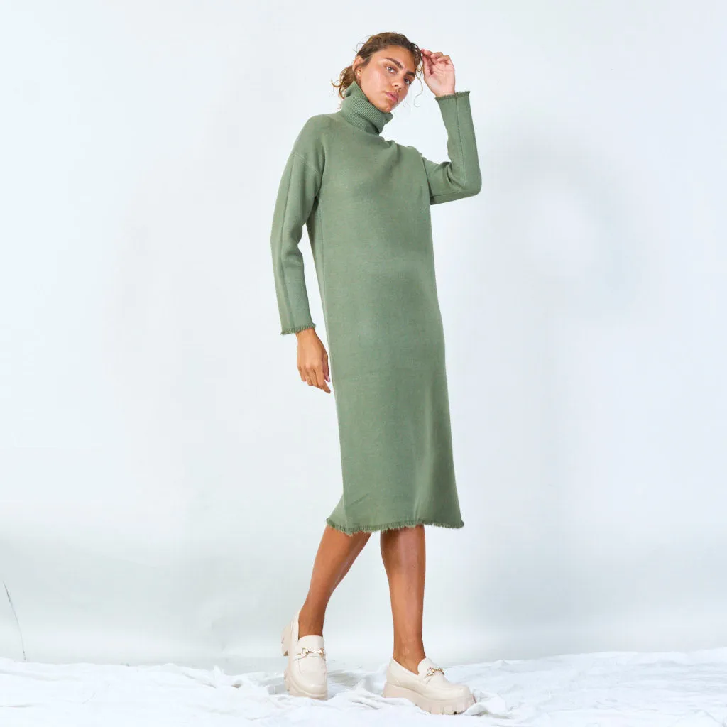 Long turtleneck sweater dress wholesale