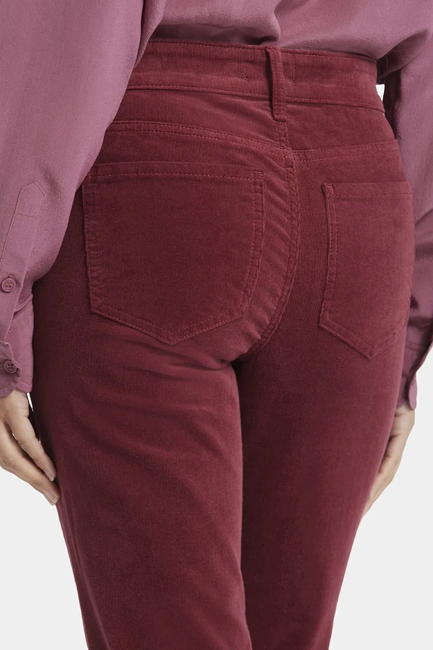 Marilyn Straight Corduroy Trouser Red | Cranberry Pie