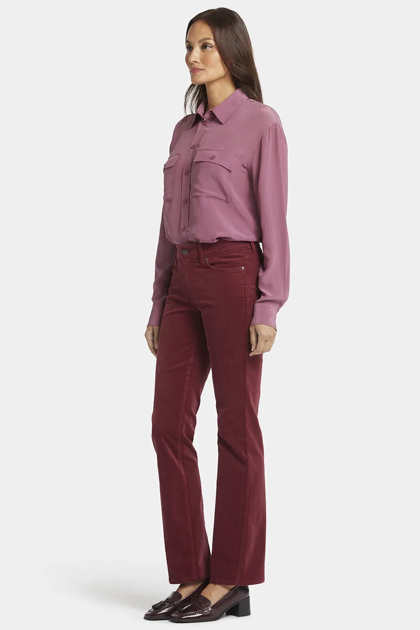 Marilyn Straight Corduroy Trouser Red | Cranberry Pie