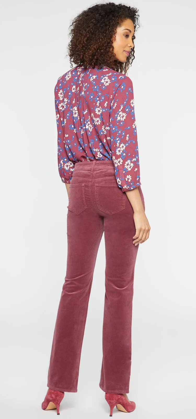 Marilyn Straight Corduroy Trouser Red | Husk