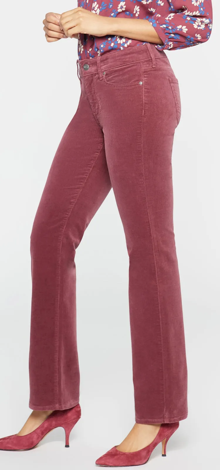 Marilyn Straight Corduroy Trouser Red | Husk