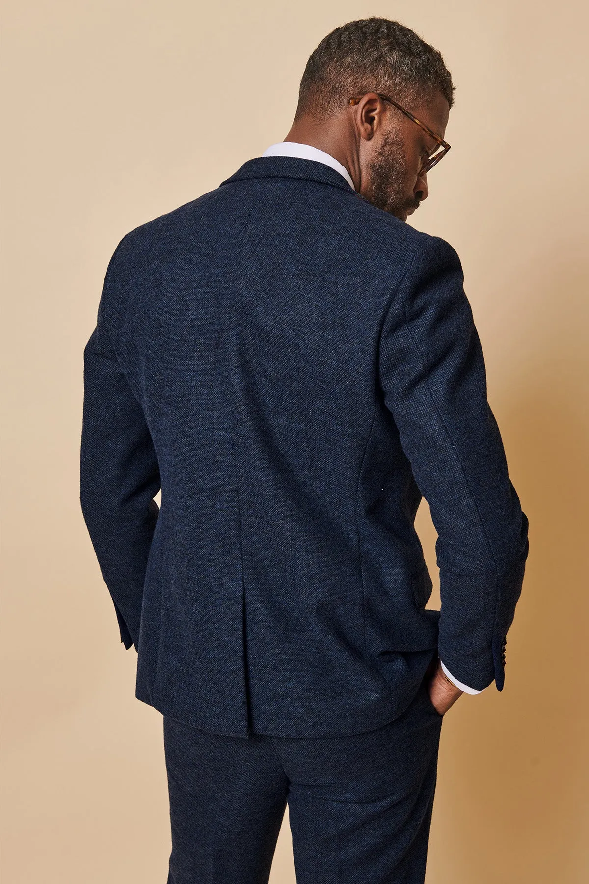 MARLOW - Navy Tweed Blazer