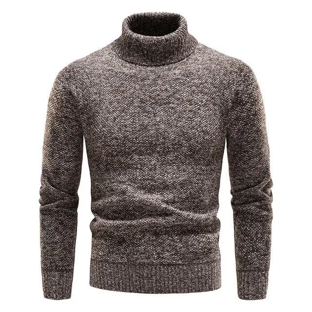 Men's Fashionable Knitted Turtleneck Sweater in Classic Fit | Ideal for Autumn/Winter