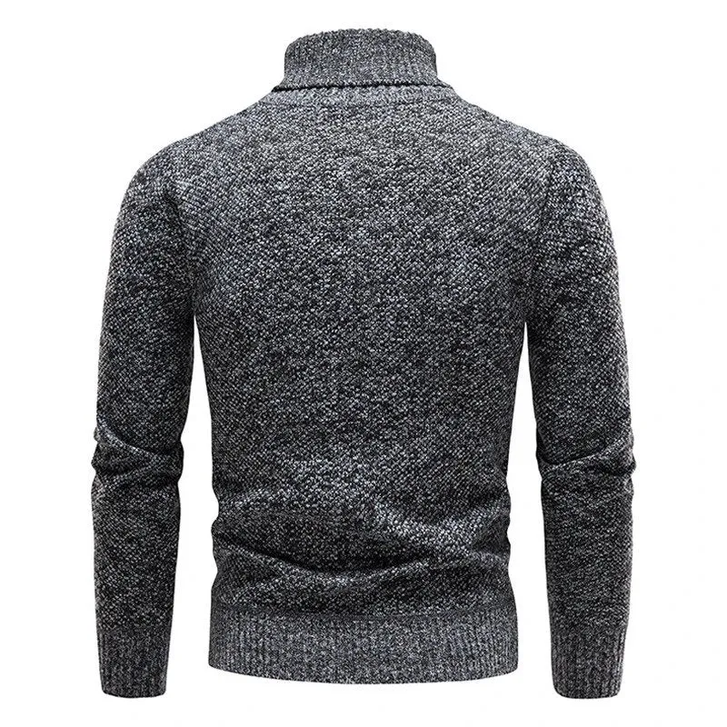 Men's Fashionable Knitted Turtleneck Sweater in Classic Fit | Ideal for Autumn/Winter