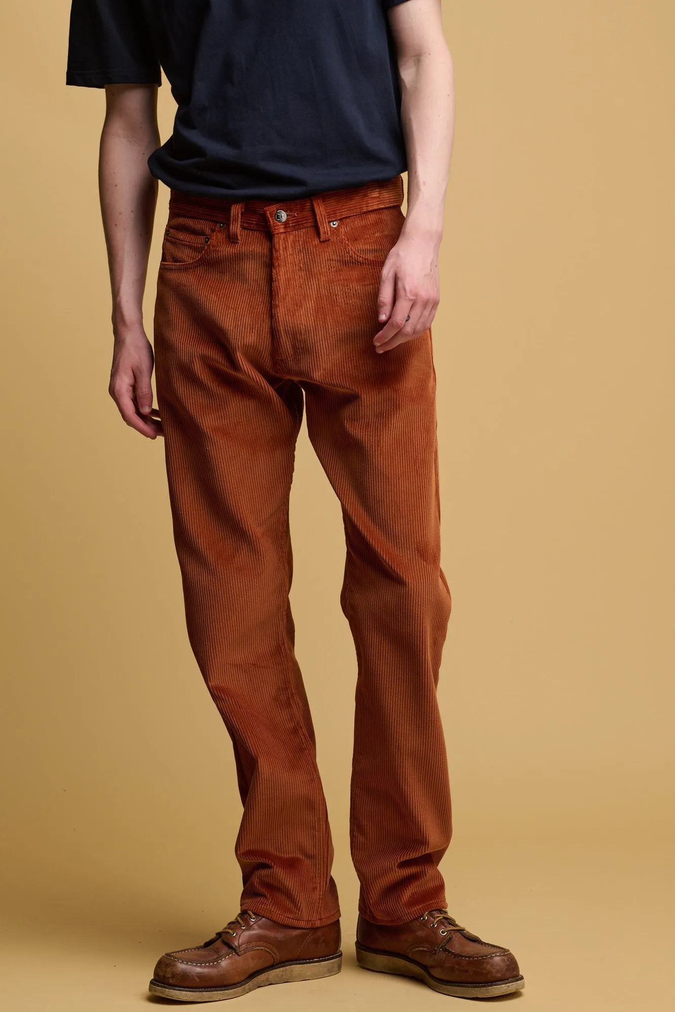 Men's Five Pocket Cord Trouser - Cinnamon