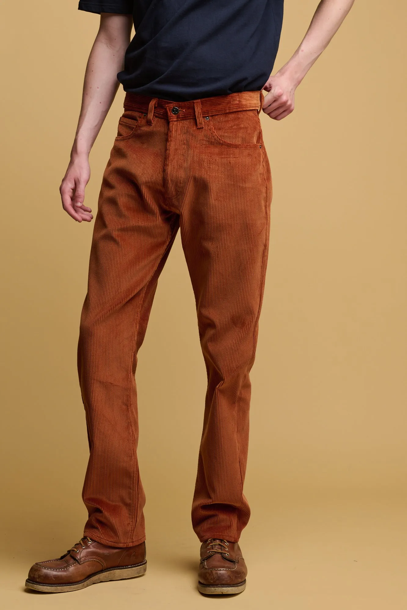 Men's Five Pocket Cord Trouser - Cinnamon