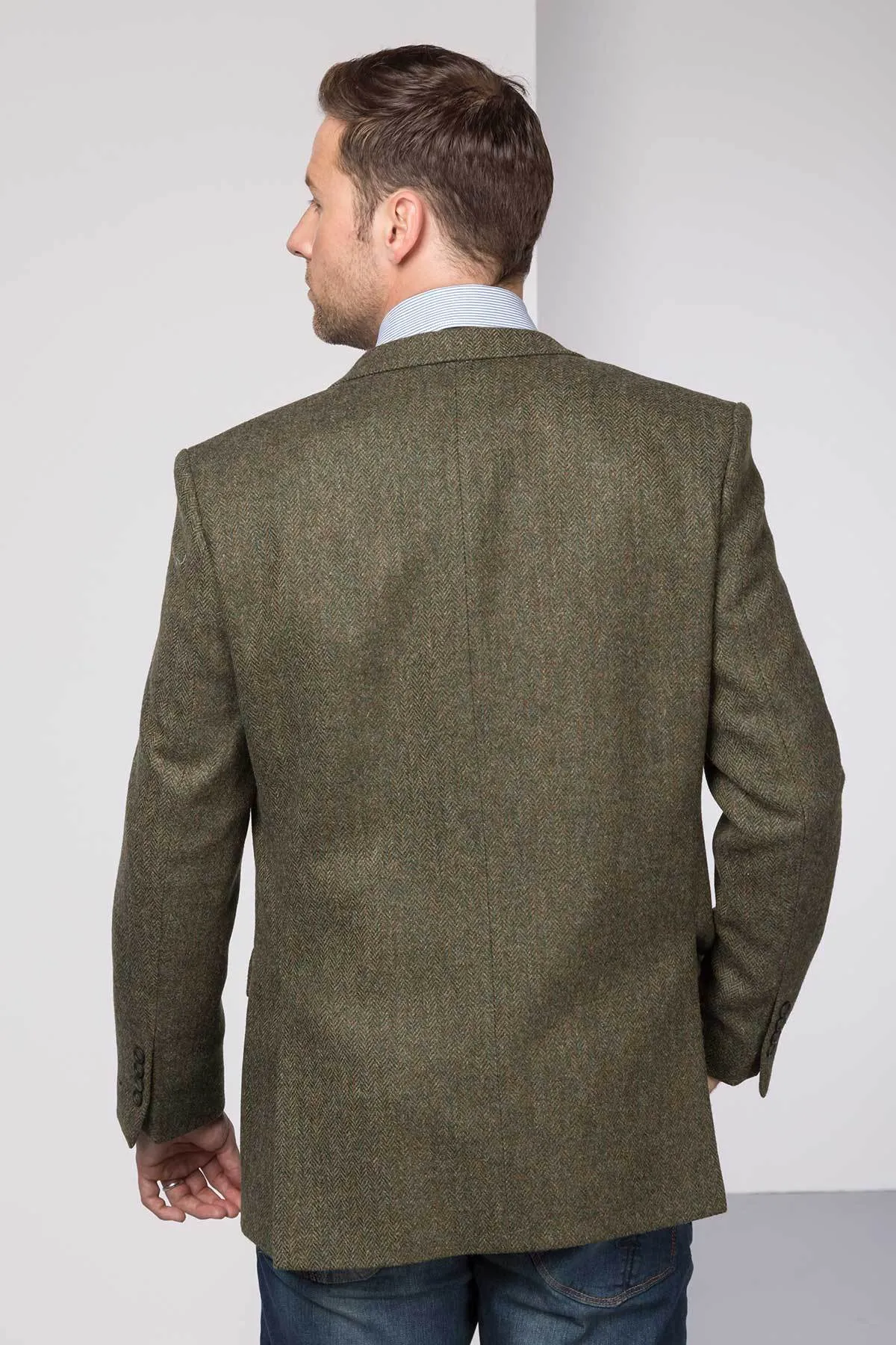 Men's Green Tweed Jacket - Millington