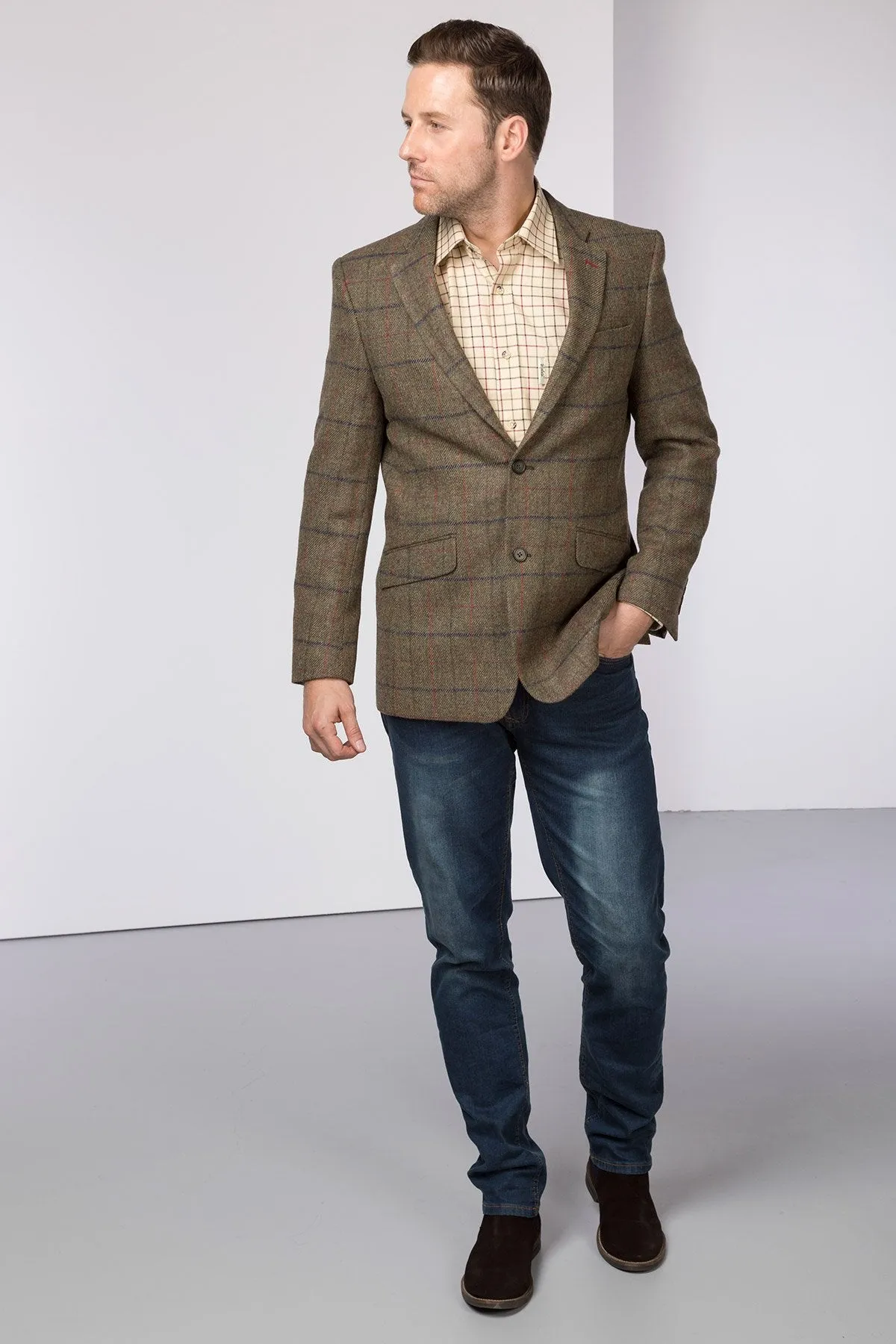 Men's Long Tweed Blazer - York