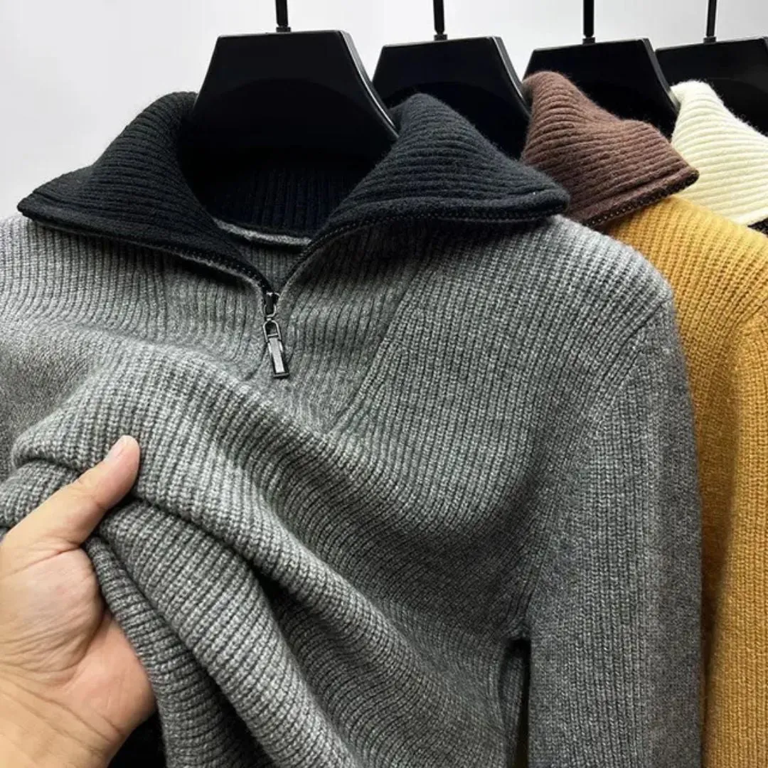 Men's Reversible High Neck Sweater